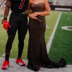 Sherri Hill black and gold dress